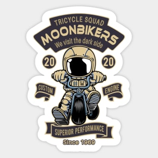 Tricycle Moon Bikers Sticker